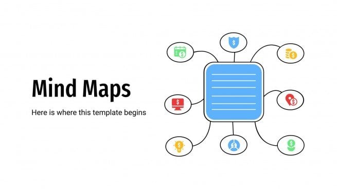 Google Slides 및 Powerpoint용 무료 마인드 맵 인포그래픽