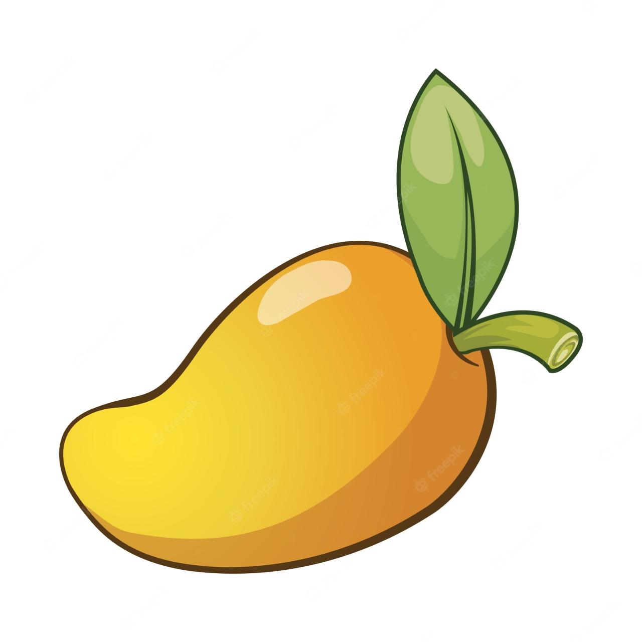 Premium Vector | Mango Cartoon Icon