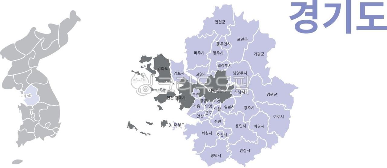 경기도지도, 경기도, 지도, 수도권, Korea, 사진,이미지,일러스트,캘리그라피 - Piano1234작가