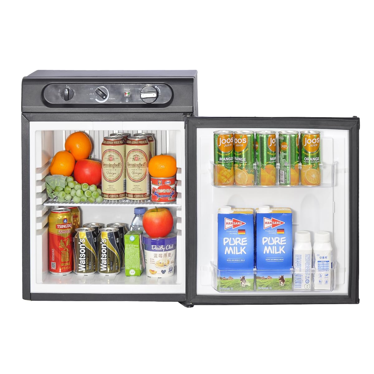 Amazon.Com: Smad Propane Refrigerator 3 Way Propane Fridge For Rv Outdoor  Camper Gas 110V 12V,1.4 Cu.Ft, Black : Automotive